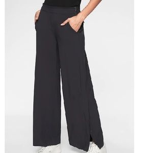 NWT Athleta Gramercy Track Trousers 6T Black v647